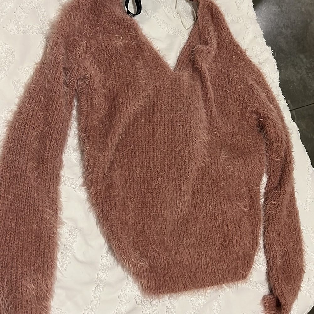 Open back sweater